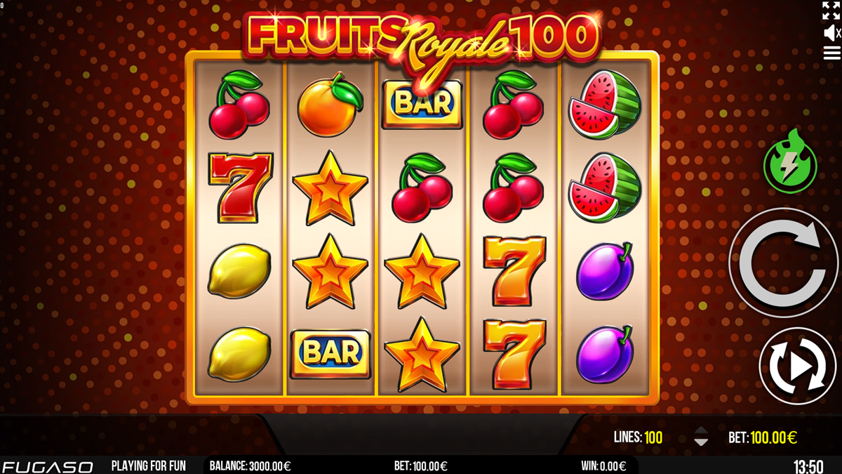 игровой процесс в Fruits Royale 100 игровой процесс в Fruits Royale 100