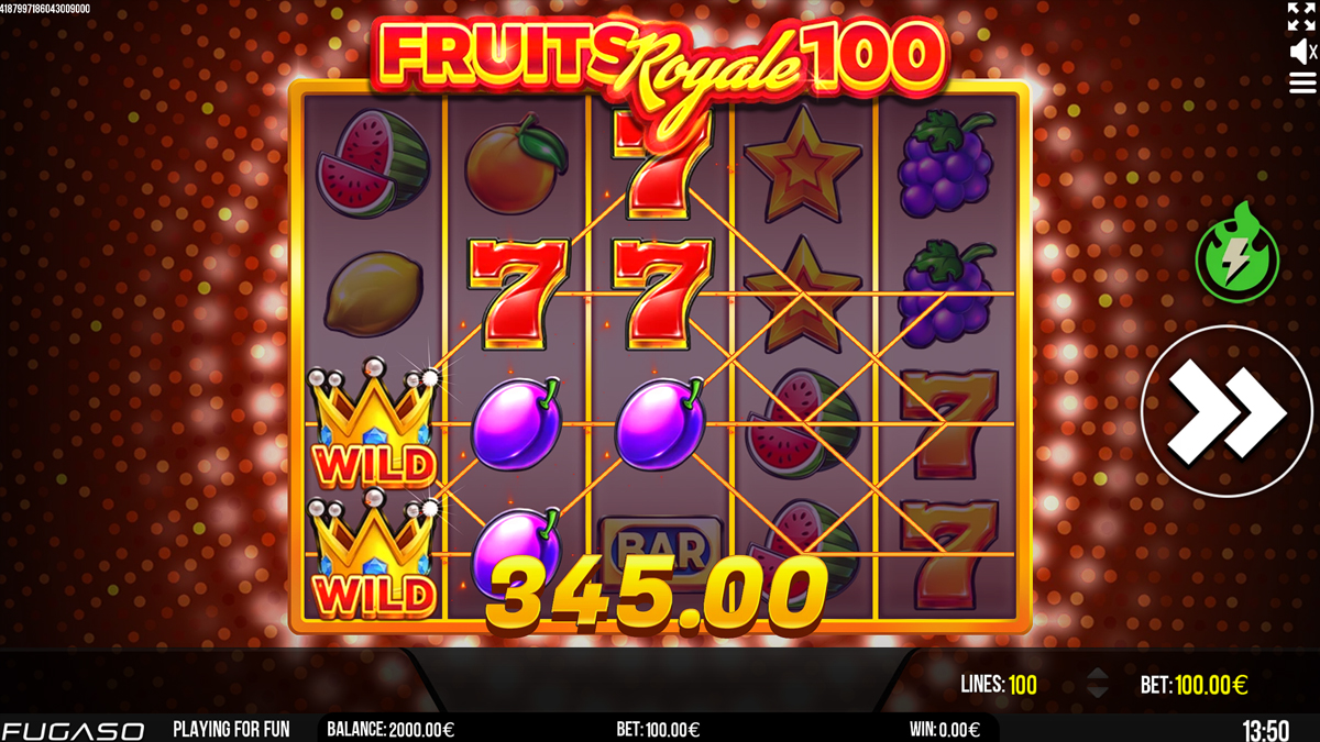 игровой процесс в Fruits Royale 100 игровой процесс в Fruits Royale 100